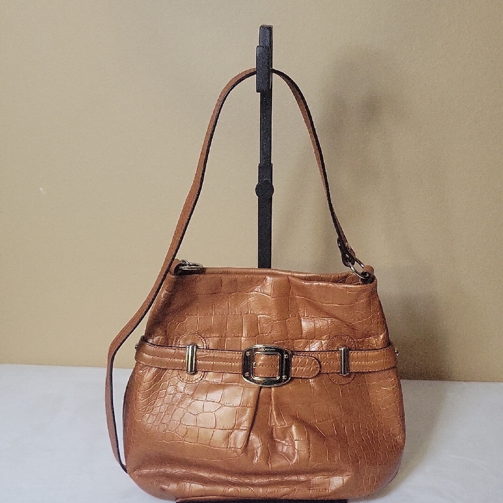 B. Makowsky Tan Shoulder Bag